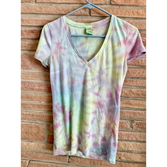 Pink By Victoria’s Secret Tie Dye Tee Shirt Sleep Shirt - Picture 5 of 7